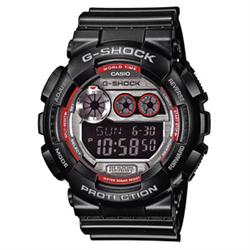 Image of Casio G-Shock GD-120TS-1ER sort merd rødt multi digital ur